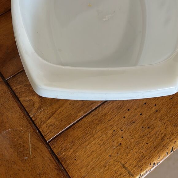 Pyrex Rectangular Casserole Golden Honeysuckle without Lid #035 2 1/2 Qt - Picture 7 of 7